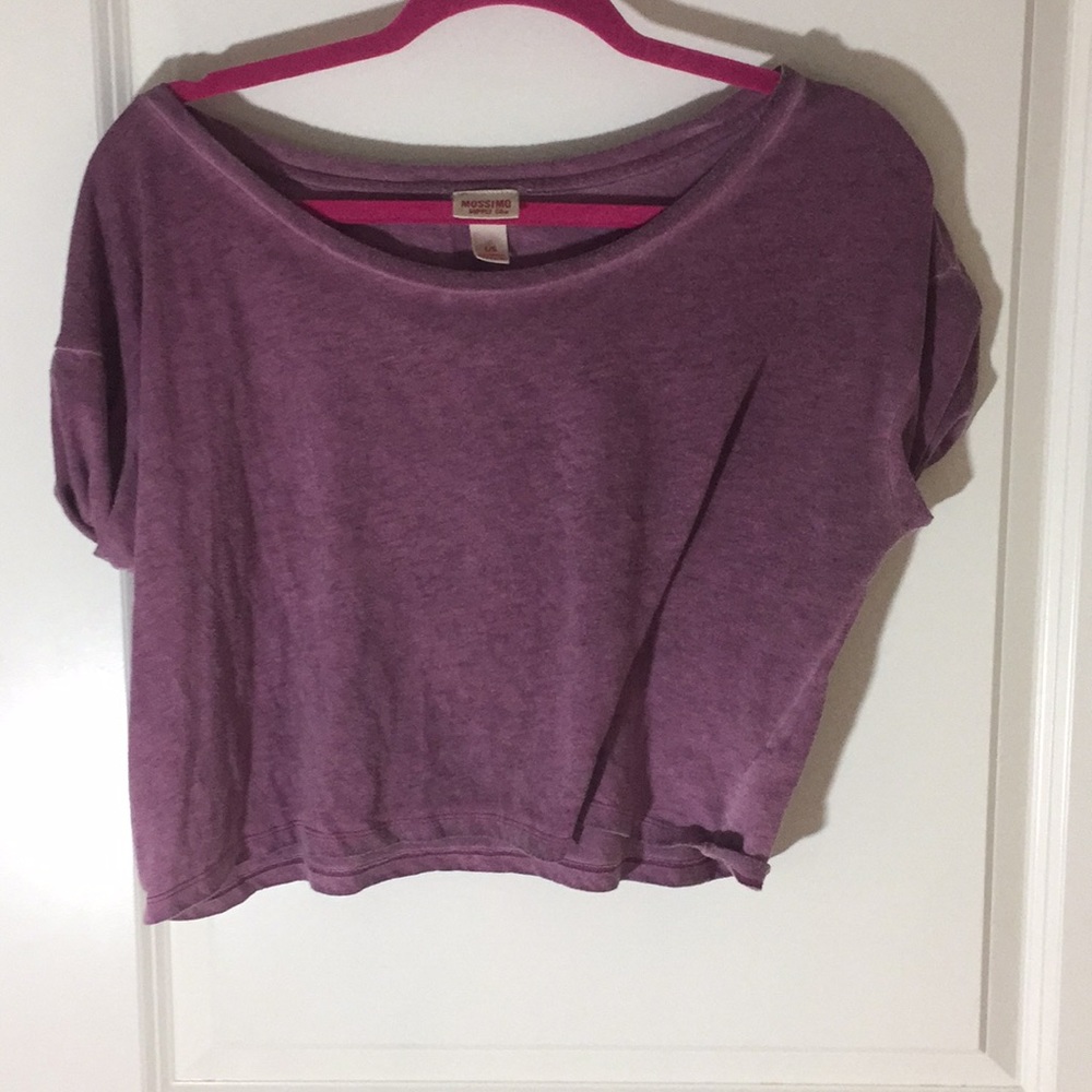 Purple crop top